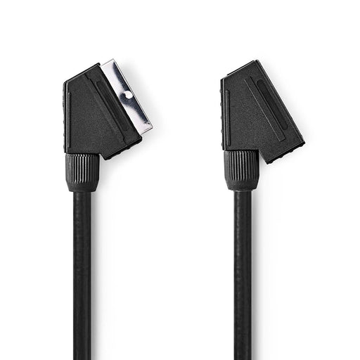 Nedis SCART Cable - SCART Male, SCART Female, Nickel Plated, Black - Envelope