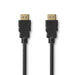 Nedis Premium High Speed HDMI Cable with Ethernet - HDMI Connector, HDMI Connector, 4K@60Hz, Black - Envelope