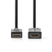 Nedis High Speed HDMI Cable with Ethernet - HDMI Connector, HDMI Female, 4K@30Hz, Black - Envelope