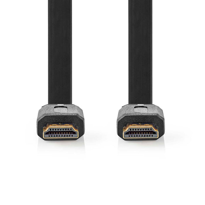 Nedis High Speed HDMI Cable with Ethernet - HDMI Connector, HDMI Connector, 4K@30Hz, Black - Envelope