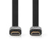 Nedis High Speed HDMI Cable with Ethernet - HDMI Connector, HDMI Connector, 4K@30Hz, Black - Polybag