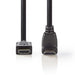 Nedis High Speed HDMI Cable with Ethernet - HDMI Connector, HDMI Connector, 4K@30Hz, Black - Envelope