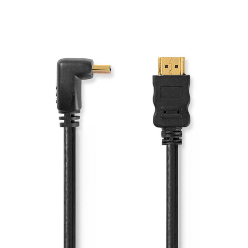 Nedis High Speed HDMI Cable with Ethernet - HDMI Connector, HDMI Connector, 4K@30Hz, Black - Envelope