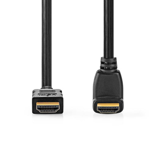 Nedis High Speed HDMI Cable with Ethernet - HDMI Connector, HDMI Connector, 4K@30Hz, Black - Polybag