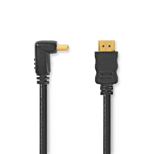 Nedis High Speed HDMI Cable with Ethernet - HDMI Connector, HDMI Connector, 4K@30Hz, Black - Polybag