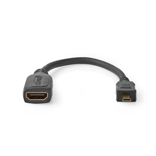 Nedis High Speed HDMI Cable with Ethernet - HDMI Micro Connector, HDMI Output, 4K@30Hz, Black - Tag