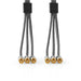 Nedis Composite Video Cable - 3x RCA Male, 3x RCA Male, Gold Plated, Anthracite / Gun Metal Grey - Cover Window Box