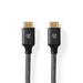 Nedis High Speed HDMI Cable with Ethernet - HDMI Connector, HDMI Connector, 4K@60Hz, Gun Metal Grey - Cover Window Box