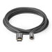 Nedis High Speed HDMI Cable with Ethernet - HDMI Connector, HDMI Micro Connector, 4K@60Hz, Anthracite / Gun Metal Grey - Cover Window Box