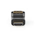 Nedis HDMI Adapter - HDMI Connector / HDMI Male, HDMI Female / HDMI Output, Gold Plated, 1 pcs - Cover Window Box