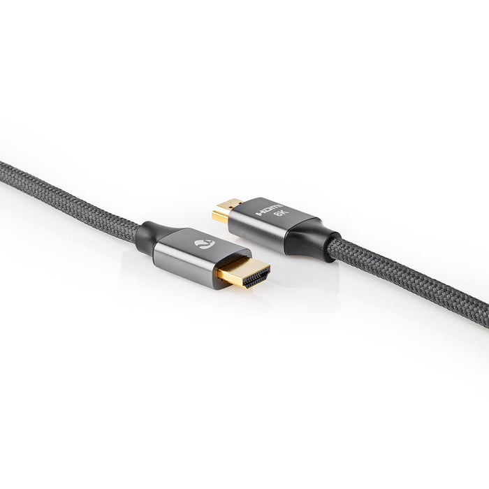 Nedis Ultra High Speed HDMI Cable - HDMI Connector, HDMI Connector, 8K@60Hz, Anthracite / Gun Metal Grey - Cover Window Box