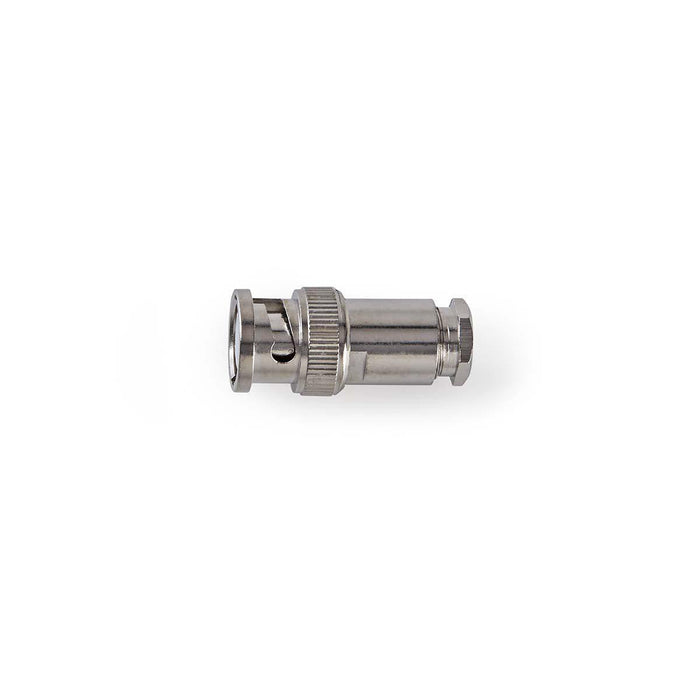 Nedis BNC Connector - Straight, Male, Nickel Plated, 25 pcs - Polybag