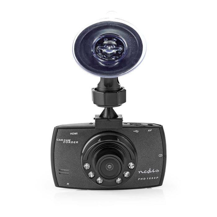 Nedis Dash Cam - 1080p@30fps, 12.0 MPixel, 2.7", Motion detection - Dark Grey