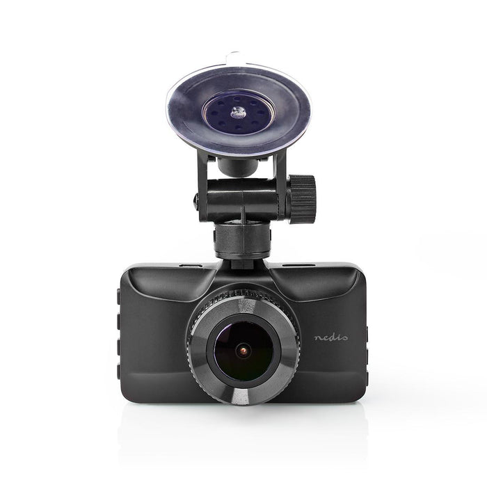 Nedis Dash Cam - 1080p@30fps, 12.0 MPixel, 3.0", Night view - Black / Red