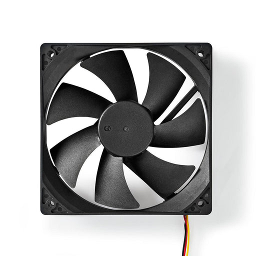 Nedis DC Fan - DC, Fan size: 120 mm, 3-Pin, 19.2 dBA - Black