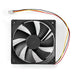 Nedis DC Fan - DC, Fan size: 120 mm, 3-Pin, 19.2 dBA - Black