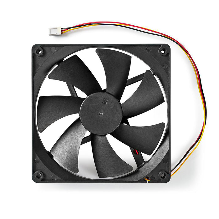 Nedis DC Fan - DC, Fan size: 140 mm, 3-Pin, 24.9 dBA - Black