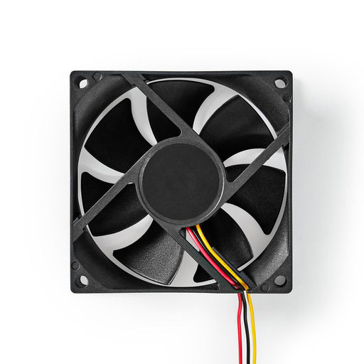 Nedis DC Fan - DC, Fan size: 80 mm, 3-Pin, 35.6 dBA - Black