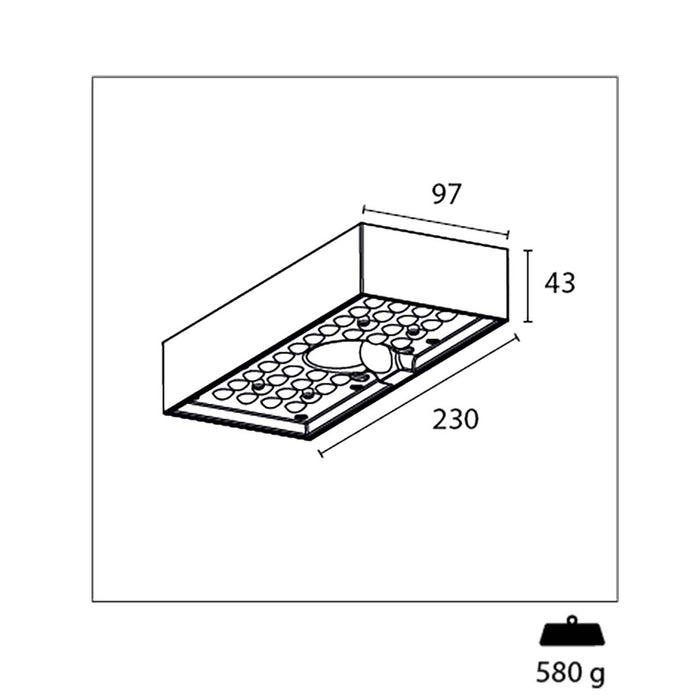 Century Solar Wall Light Domino 6 W 800 lm 3000 K