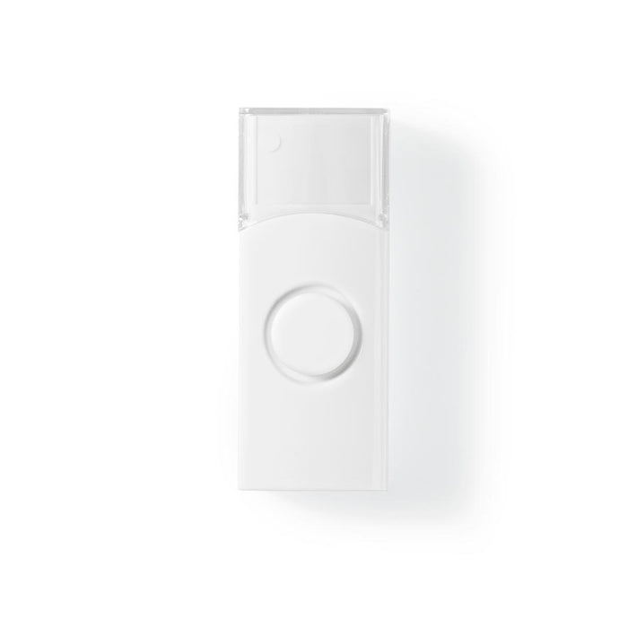 Nedis Wireless Doorbell Set - Battery Powered, 3 V DC, 1x CR2032, 1 Receiver - White