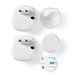 Nedis Wireless Doorbell Set - Mains Powered, 220 - 240 V AC 50 Hz, 1x CR2032, 2 Receivers - White