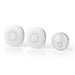 Nedis Wireless Doorbell Set - Mains Powered, 220 - 240 V AC 50 Hz, 1x CR2032, 2 Receivers - White