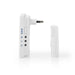 Nedis Wireless Doorbell Set - Mains Powered, 220 - 240 V AC 50 Hz, 1x CR2032, 1 Receiver - White