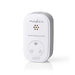 Nedis Carbon Monoxide Alarm - Battery Powered, Battery life up to: 1 year, With pause button, 85 dB - White