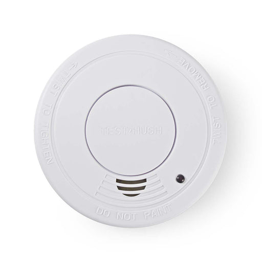 Nedis Smoke Alarm - Battery Powered, Battery life up to: 1 year, EN 14604, ABS - White