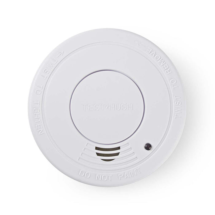 Nedis Smoke Alarm - Battery Powered, Battery life up to: 1 year, EN 14604, ABS - White