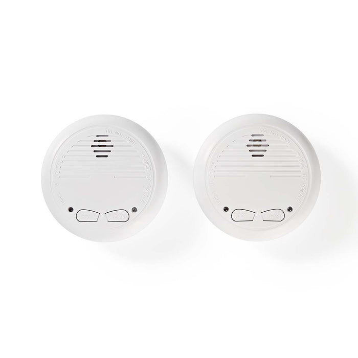 Nedis Smoke Alarm - Battery Powered, Battery life up to: 1 year, Linkable, ABS - White