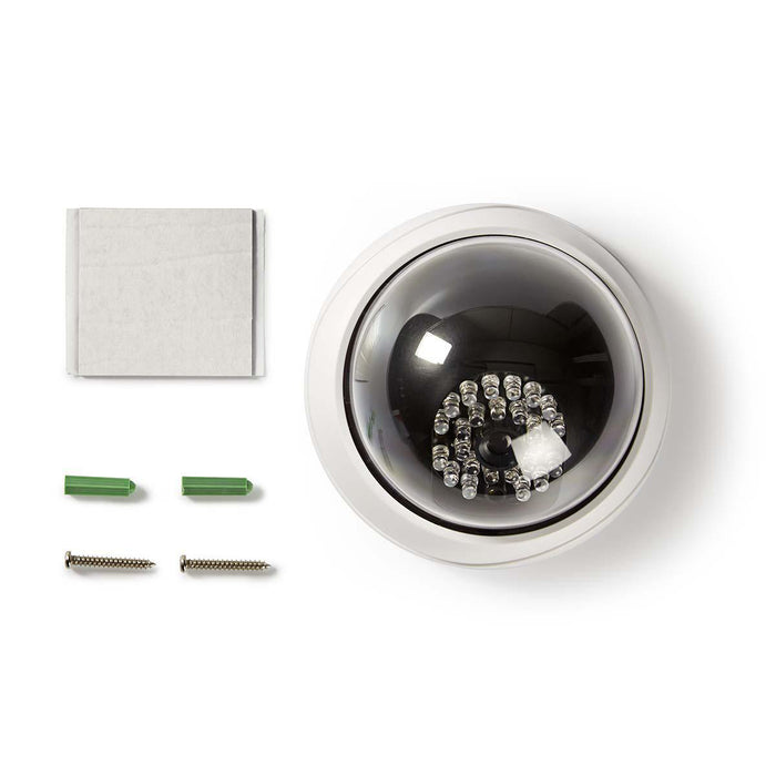 Nedis Dummy Security Camera - Dome, Battery Powered, Indoor, Indoor - White