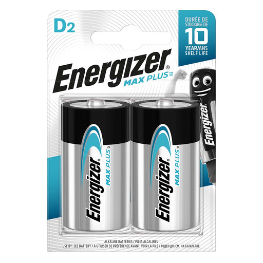 Energizer Alkaline Battery D - 1.5 V DC - 2-Blister, 