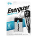 Energizer Alkaline Battery 9V - 6LR61 - 1-Blister, 