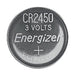 Energizer Lithium Button Cell Battery CR2450 - 3 V DC, 620 mAh, 2-Blister, 2-Blister - Silver