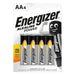 Energizer Alkaline Battery AA - 1.5 V DC - 4-Blister, 