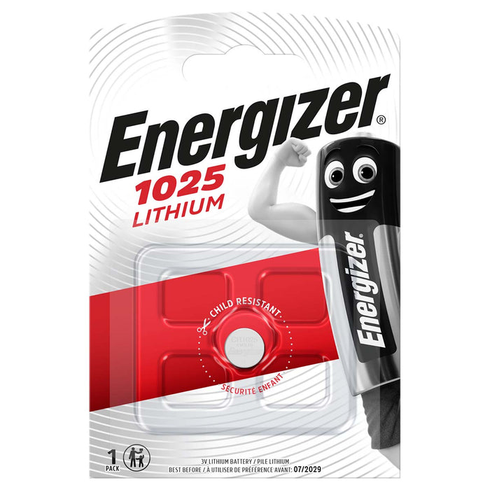 Energizer Lithium Button Cell Battery CR1025 - 3 V - 1-Blister, 