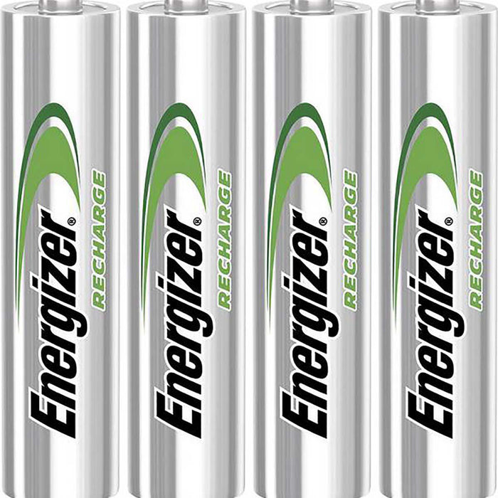 Energizer Rechargeable NiMH Battery AAA - 1.2 V DC, 800 mAh, Precharged, Precharged - 4-Blister