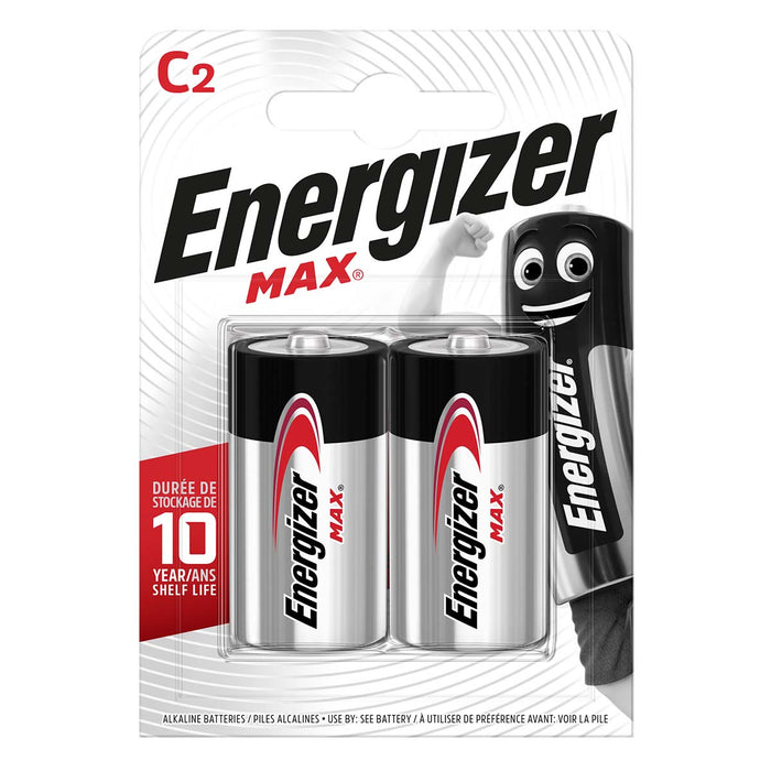 Energizer Alkaline Battery C - 1.5 V DC - 2-Blister, 