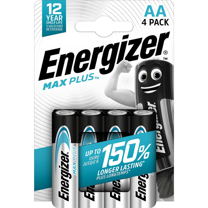 Energizer Alkaline Battery AA - 1.5 V DC - 4-Blister, 