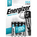 Energizer Alkaline Battery AAA - 1.5 V DC - 4-Blister, 