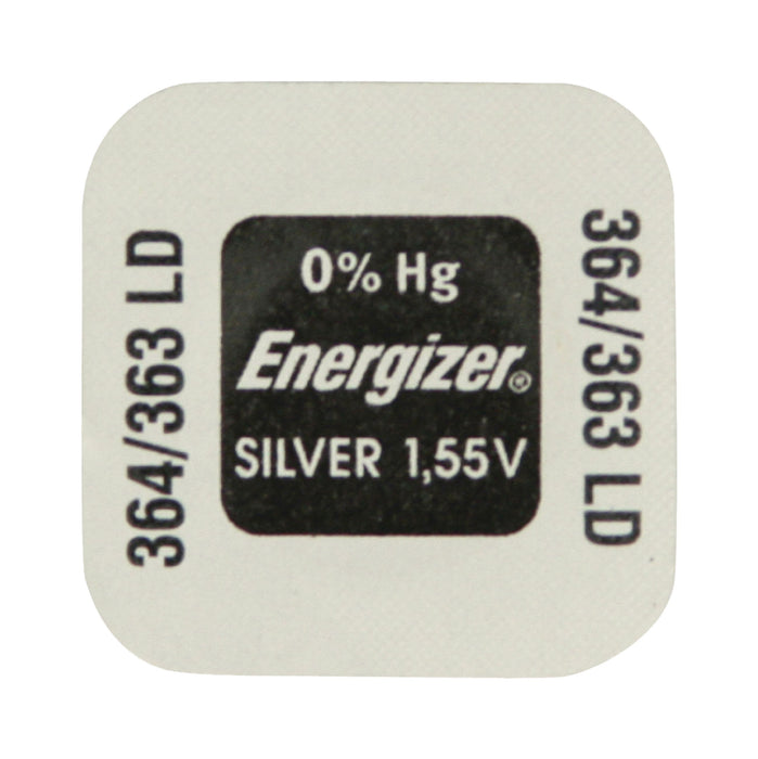 Energizer Silver-Oxide Battery SR60 - 1.55 V DC, 19 mAh, 1-Pack, Watch - Silver