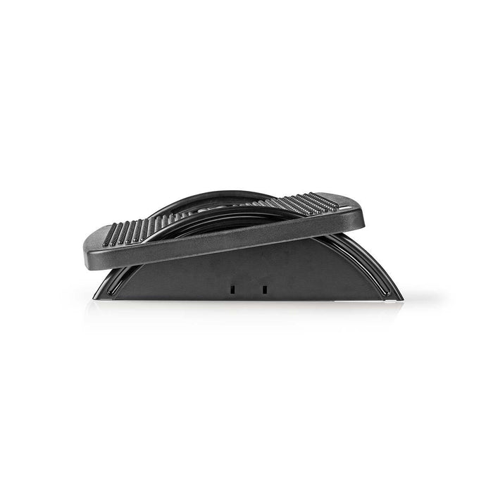 Nedis Feet Rest - Adjustable Angle - Black - Plastic, 