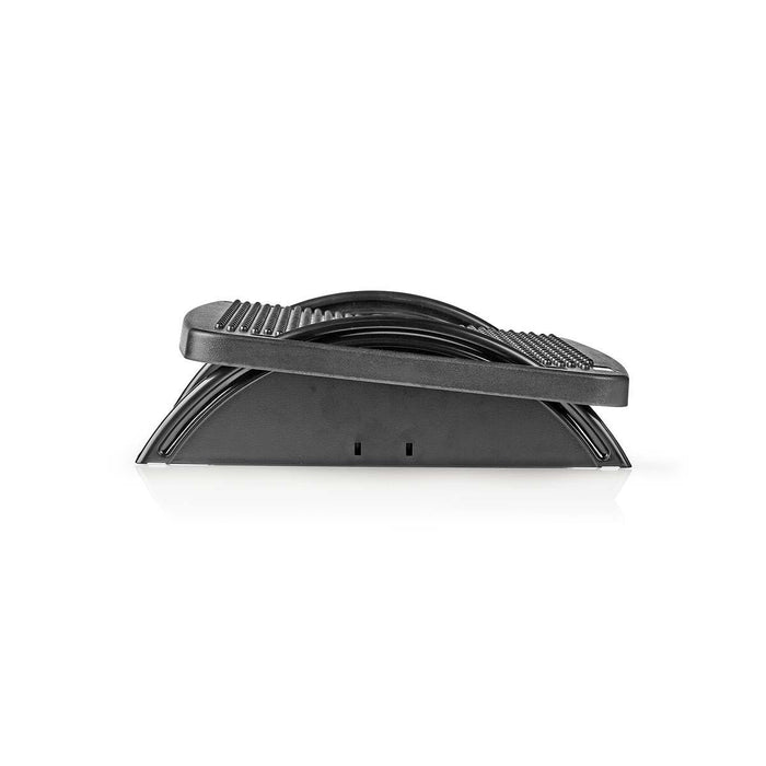 Nedis Feet Rest - Adjustable Angle - Black - Plastic, 