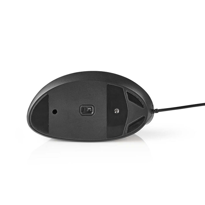 Nedis Wired Mouse - DPI: 1200 / 1800 / 2400 / 3600 dpi, Adjustable DPI, Number of buttons: 6, Right-Handed - 1.60 m