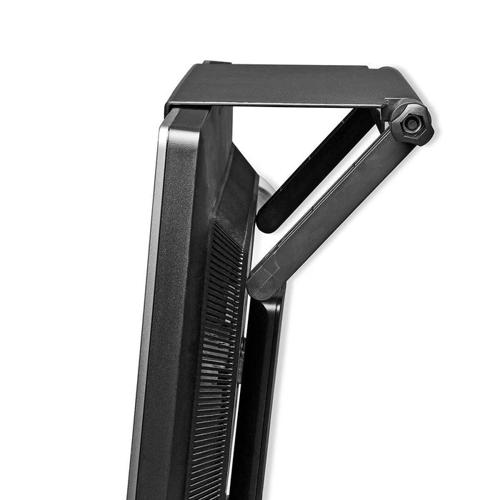 Nedis Screen Top Shelf - Used for: Desktop / Notebook, Max. carrying capacity: 6 kg, Black, Black - Plastic