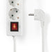 Nedis Extension Socket - Type F (CEE 7/7), 3-Way, 1.50 m, On/Off switch - White