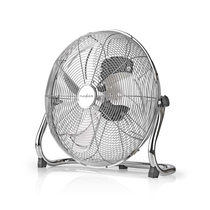 Nedis Floor Fan - 400 mm, 3-Speed, Tiltable, Tiltable - Metal