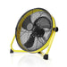 Nedis Floor Fan - 300 mm, 3-Speed, Tiltable, Tiltable - Black / Yellow