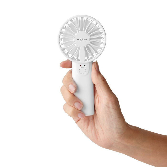 Nedis Hand Fan - 60 mm - 2-Speed - White, 